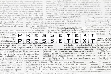 Obraz premium Pressetext