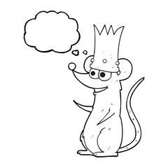 thought bubble cartoon king rat