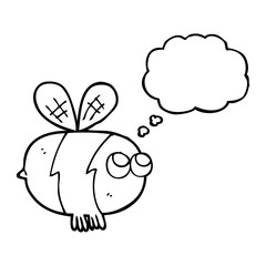 thought bubble cartoon bee