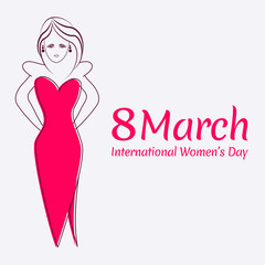 illustration of Happy Women's Day concept