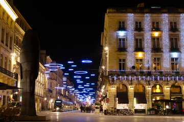 Fototapeta na wymiar Noël à Bordeaux en 2014 