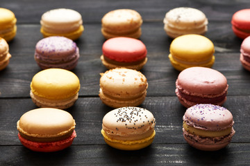 French delicious dessert macaroons