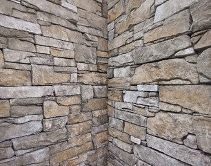 Natursteinmauer Ecke
