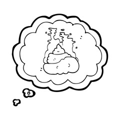 thought bubble cartoon gross poop