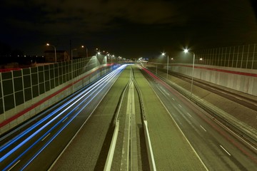 Lublin by-pass at night