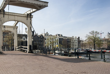 Fototapeta na wymiar Bridge in the canals. Amsterdam