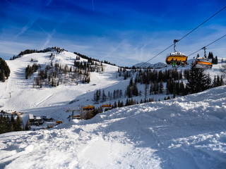 Chairlift in winter