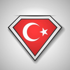 Turkey Super shild sign