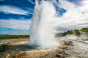 Fototapeta na wymiar Iceland nature geyser 