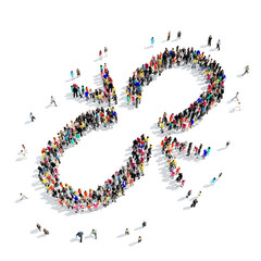 people  shape  link break