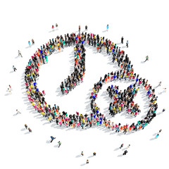 people  shape  clock