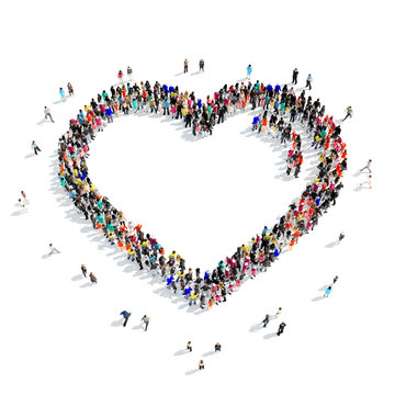  people  shape  heart