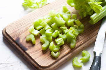 Chopped Celery stalks