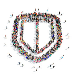 people  shape  shield