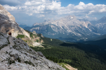 Fototapeta na wymiar Mountain landscape in Dolomites, Italy