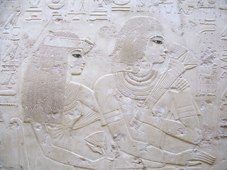 Luxor, Egypt: Tomb of Ramose at the ancient nobles necropolis of Thebes (Dinyasty XVIII)