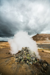 Fototapeta na wymiar Iceland nature geyser 