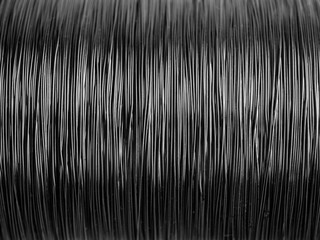 Obraz premium Black and white pattern of metal wire