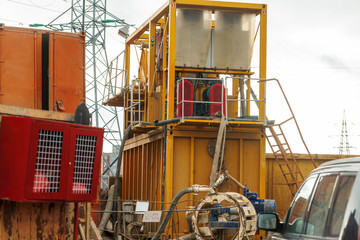 industrial generator with a water pump