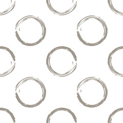 Grunge circles on white background