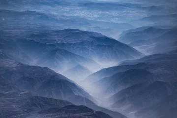 Fototapeten Window Plane View of Andes Mountains © danflcreativo