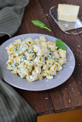 Spinach Pasta on a table