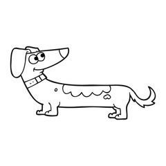 black and white cartoon dog