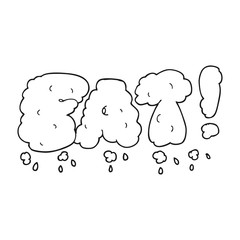 black and white cartoon fat symbol