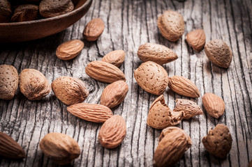 Tasty almond nuts 