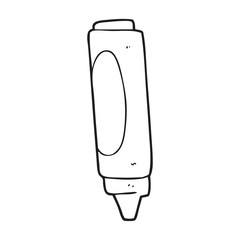 black and white cartoon wax crayon