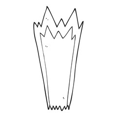 black and white cartoon explosion