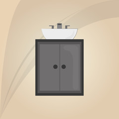 Bathroom icons design 