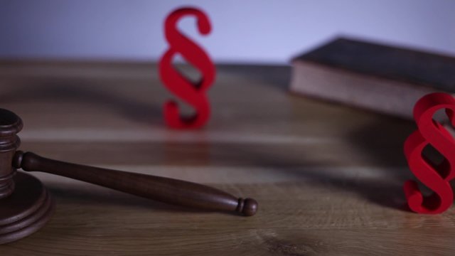 paragraphs and books, law theme, dolly shot