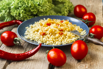 
rice with vegetables