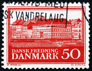 Postage stamp Denmark 1966 Poorhouse, Copenhagen