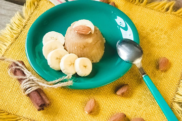   halava with banana © yuliiakas