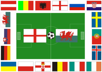 Fußball in Frankreich 2016 - Gruppe B
ENGLAND - WALES
