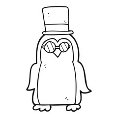 black and white cartoon robin