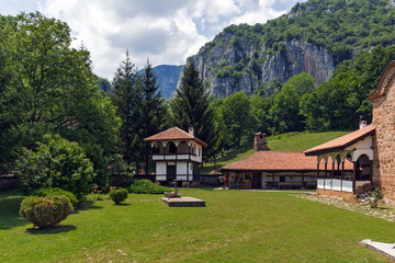 Fototapeta na wymiar Amazing view of Poganovo Monastery of St. John the Theologian and Erma River Gorge, Serbia