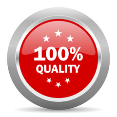quality red metallic chrome web circle glossy icon