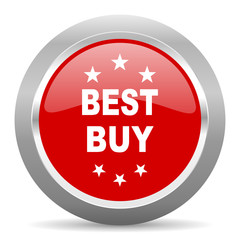 best buy red metallic chrome web circle glossy icon