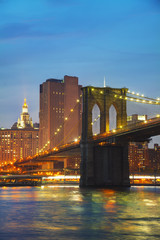 Fototapeta premium Pejzaż Nowego Jorku wieczorem