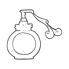 black and white cartoon hand wash