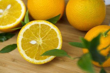 Fototapeta na wymiar Orange fruit isolated on white background 
