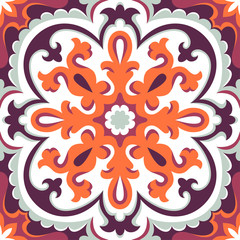 Beautiful ornamental tile background.
