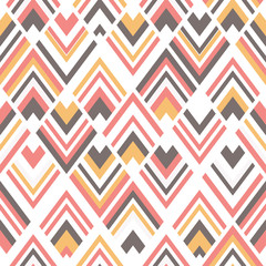 Seamless square chevrons pattern vector.