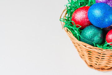 Easter Eggs In Basket