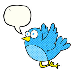 comic book speech bubble cartoon bird
