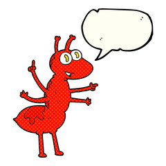 comic book speech bubble cartoon ant
