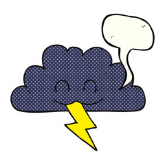comic book speech bubble cartoon storm cloud